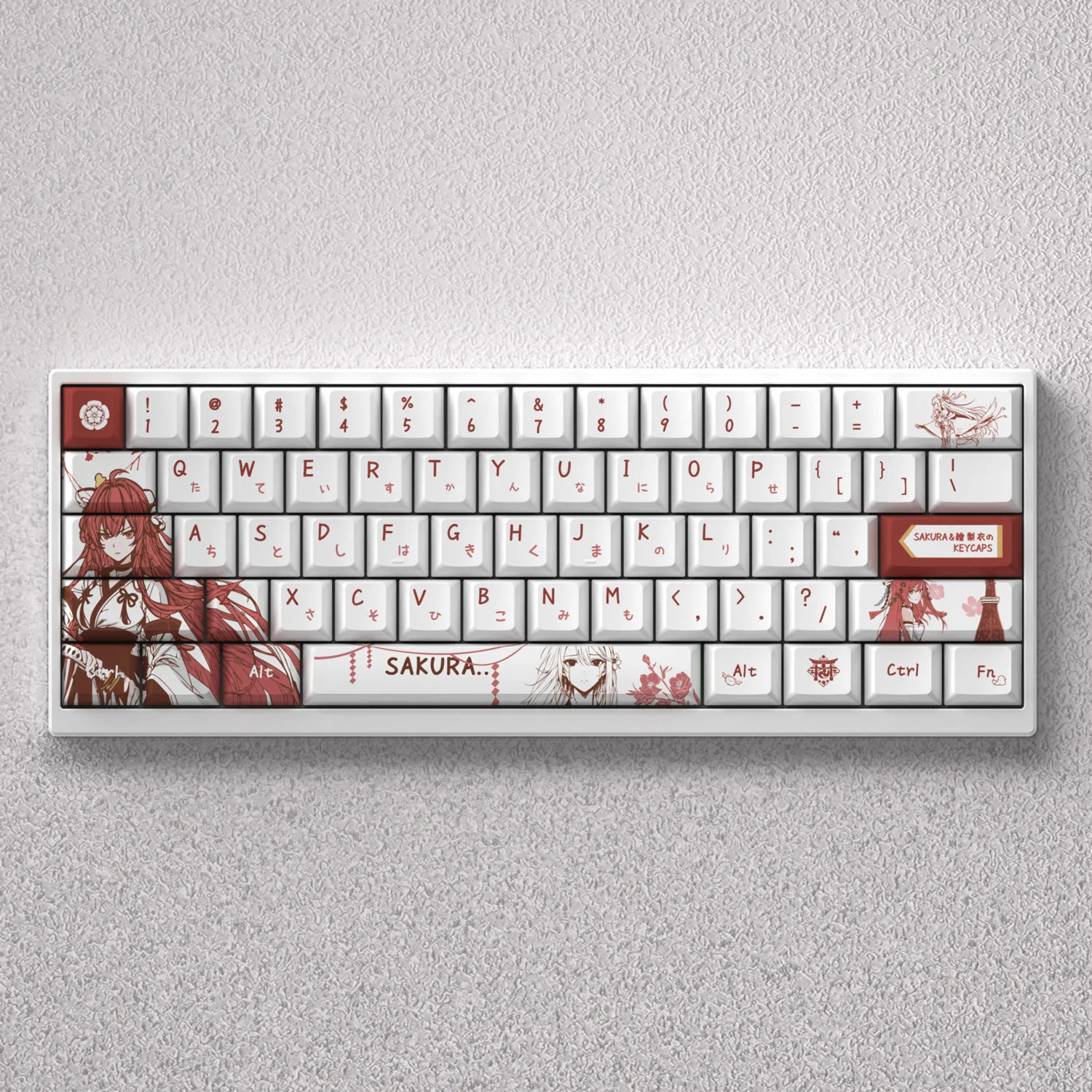 

Dragon Raja Eri Keycaps High Value Transparent PBT Gaming Keyboard Keycaps for 60 65 68 EV63