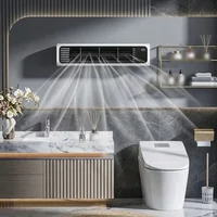 Ventilateur de climatisation personnel, ventilateur tour, 3600 mAh USB, 100 vitesses réglables, ventilateur électrique mural rafraîchissant 3