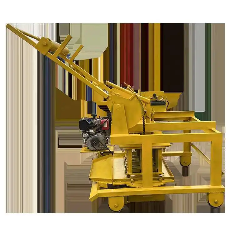 Mobile Concrete Block Making Machine diesel Egg Laying Concrete Block Manual Brick Making Machine Price