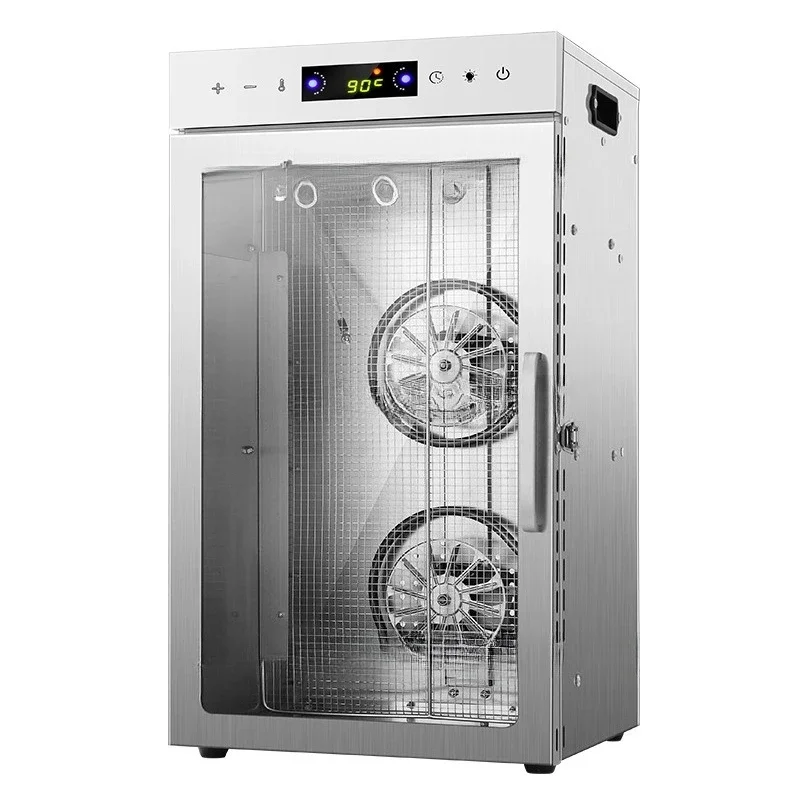 Commercial automatic rotary hanging cured and smoked duck food dryer