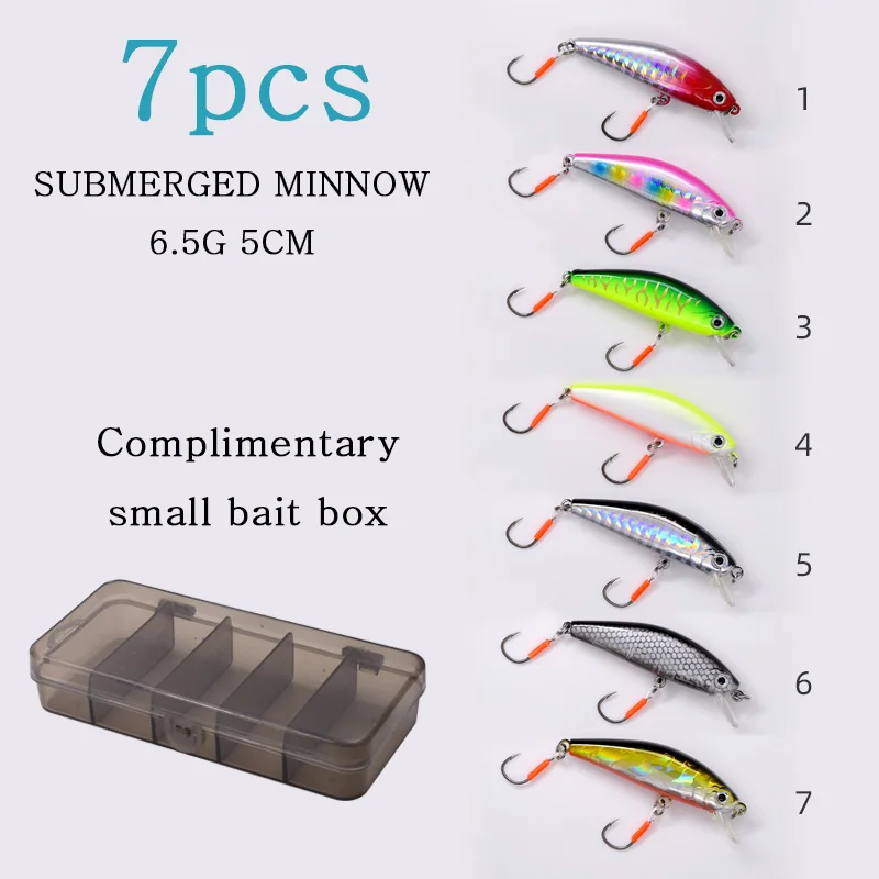 

Japan 6.5g Sinking Minnow Freshwater Fishing Slow Sinking Dummy Bait for Croaker Warbler And Mandarin Fish