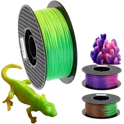 3D 프린터 필라멘트 PLA 색상 변경 온도, 3D 인쇄 승화 플라스틱 재료, Pla 1kg, 500g, 250g, 1.75mm