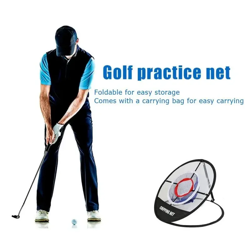 Golf Pop Up Indoor/Outdoor Chipping Net Foldable Golf Pitching Cages Portable Golfing Practice Net Golf Training Aids