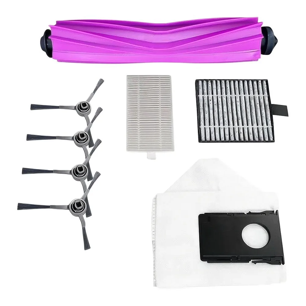 Robot vacuum parts kit for Eureka J20 For Midad W20 W20 for Pro 1 roller brush 4 side brushes 1 dust bag 2 filters all in one