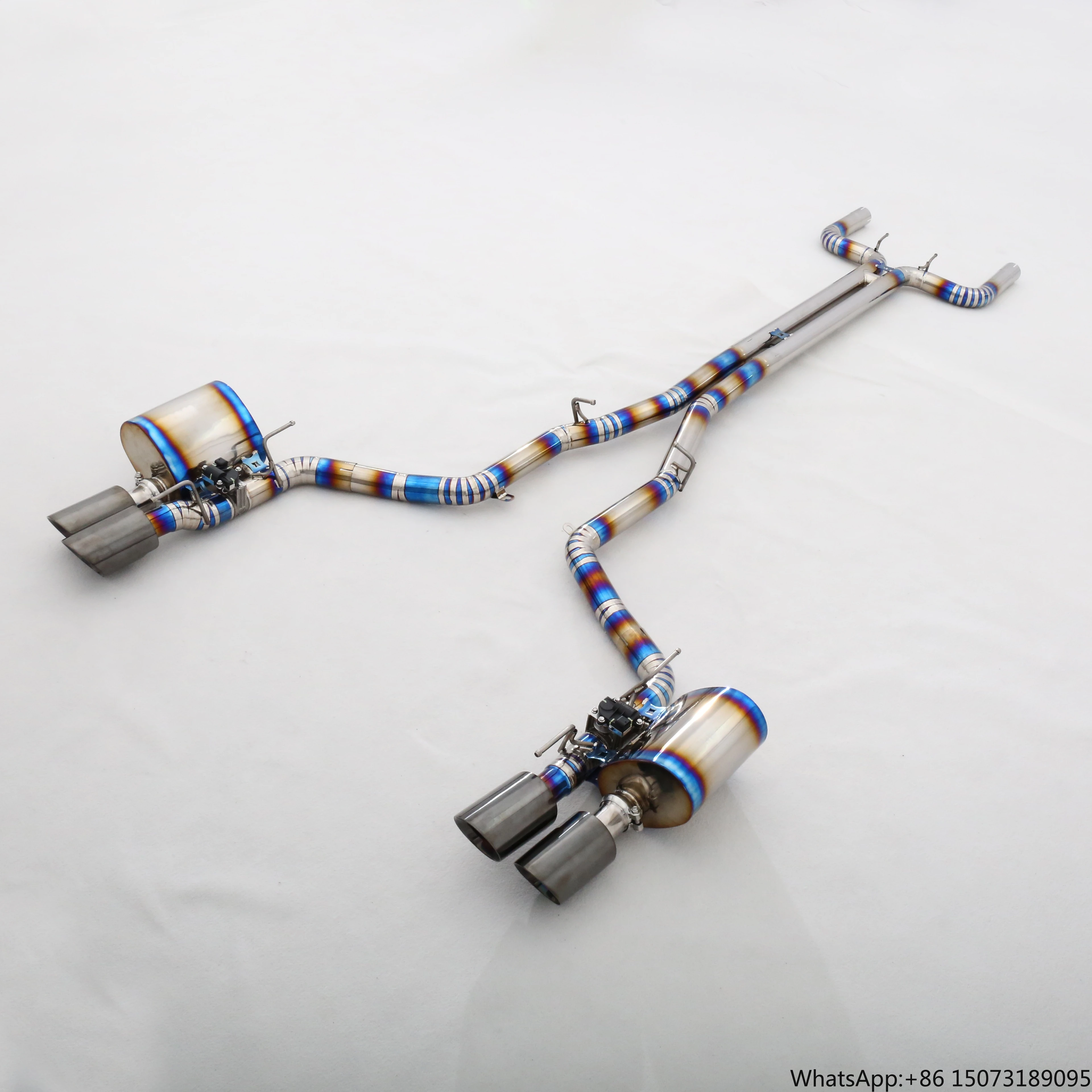 

Custom Titanium Valve Catback Exhaust System for 3.0T V6 Mirror Polished Finish 1.2mm Thickness 1 Year Warranty