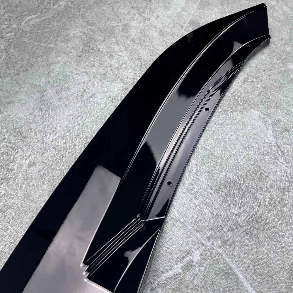 Dla VW Volkswagen Passat B8 Przedni zderzak Dyfuzor Spoiler 2017 2018 2019 Czarny błyszczący Splitter Osłona Wykończenie Ochraniacz Zestaw karoserii — zdjęcie 5