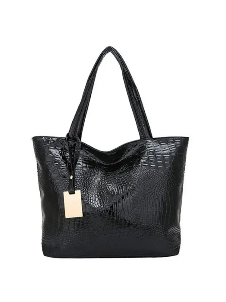 The new crocodile tote bags, large capacity single shoulder bag euramerican fashion contracted handbags pu female