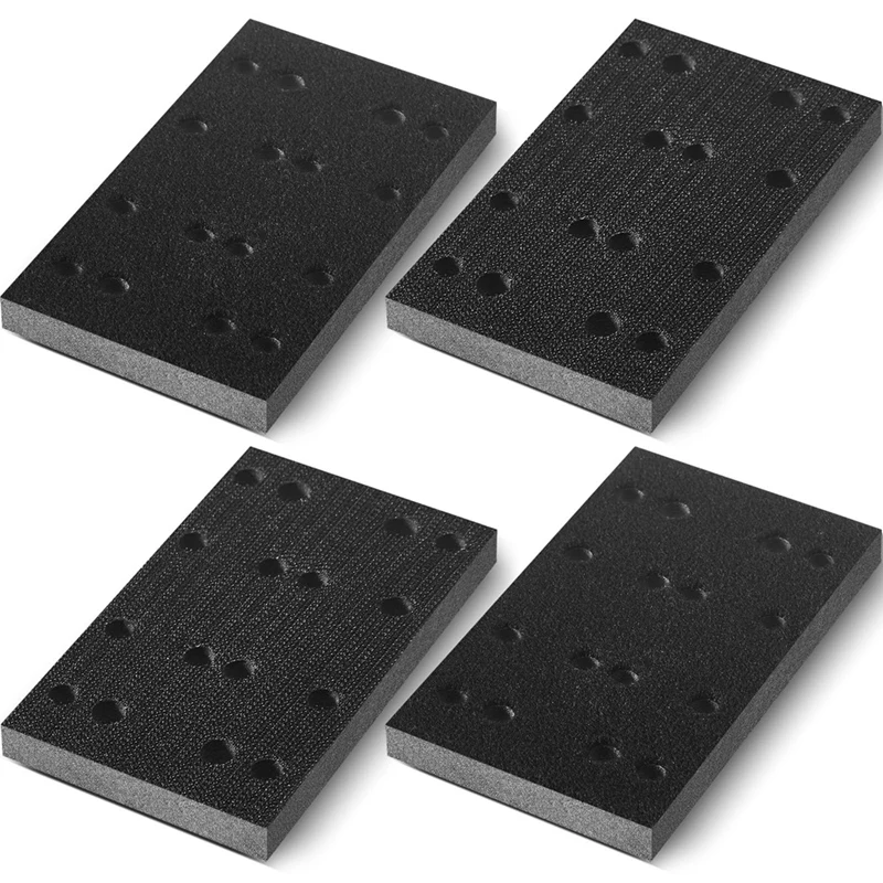 

4 Pcs Soft Black Foam Sanding Pads Interface Sander Backing Pad For Festool RS400 LS130 Sander