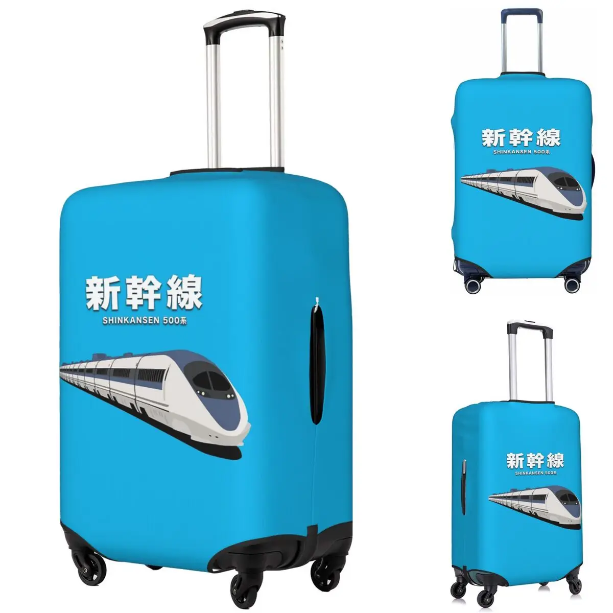 

Japanese Shinkansen Bullet Trains Suitcase Cover Protection Elastic Travel Luggage Protector Covers for 18-32 Inch