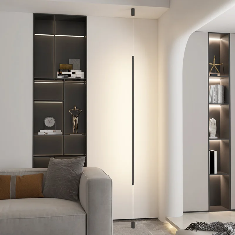 SANDYHA Modern Minimalist Pendant Light Black Line Design LED Lamps for Living Room Bedroom Decoration Indoor Lighting Fixtures