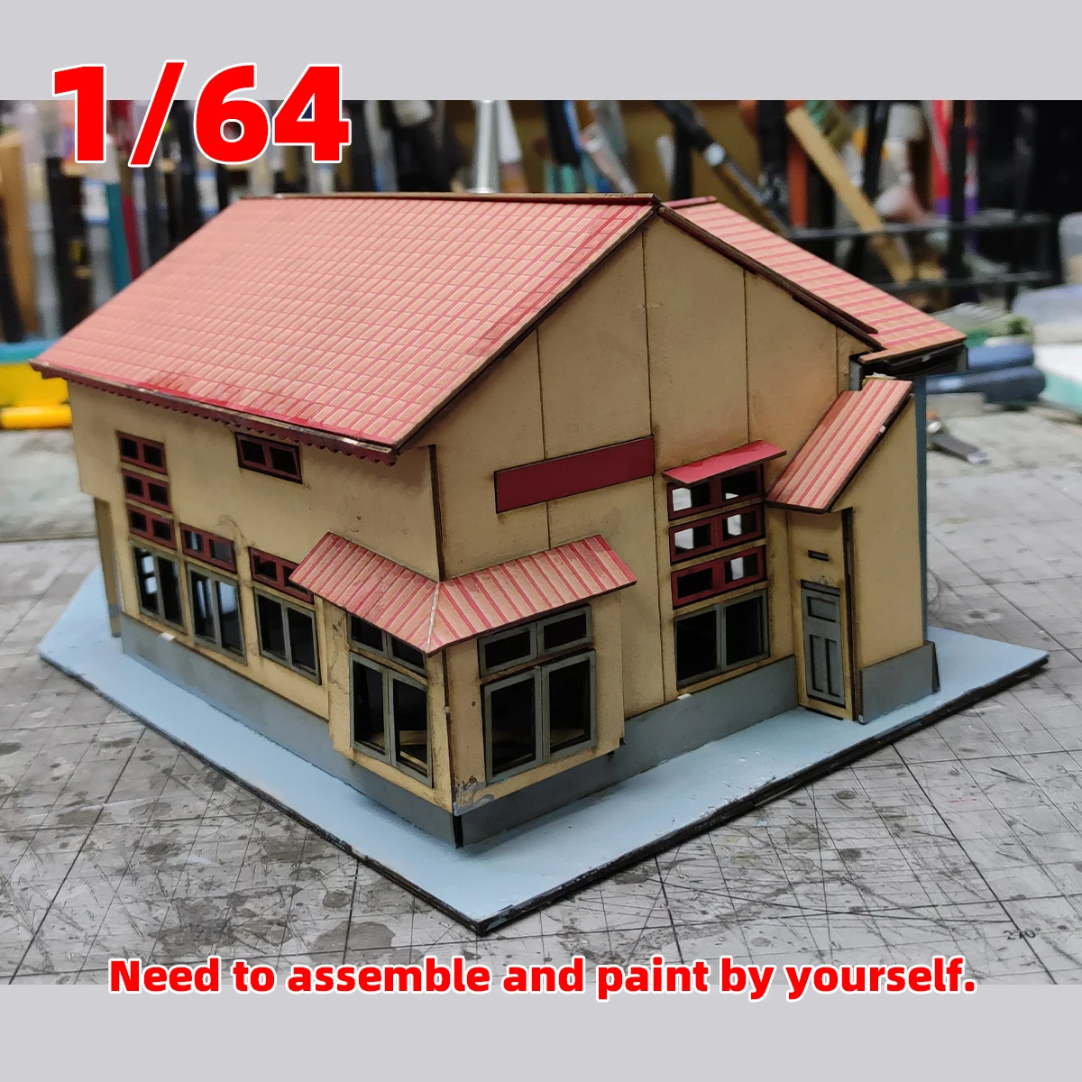 Architektonisches Modellbausatz Sandtisch-Modell Eisenbahn Bahnhof Busstation Diorama Maßstabsmodellbausatz 1/64 1/72 1/87 1/150 – Detail 5