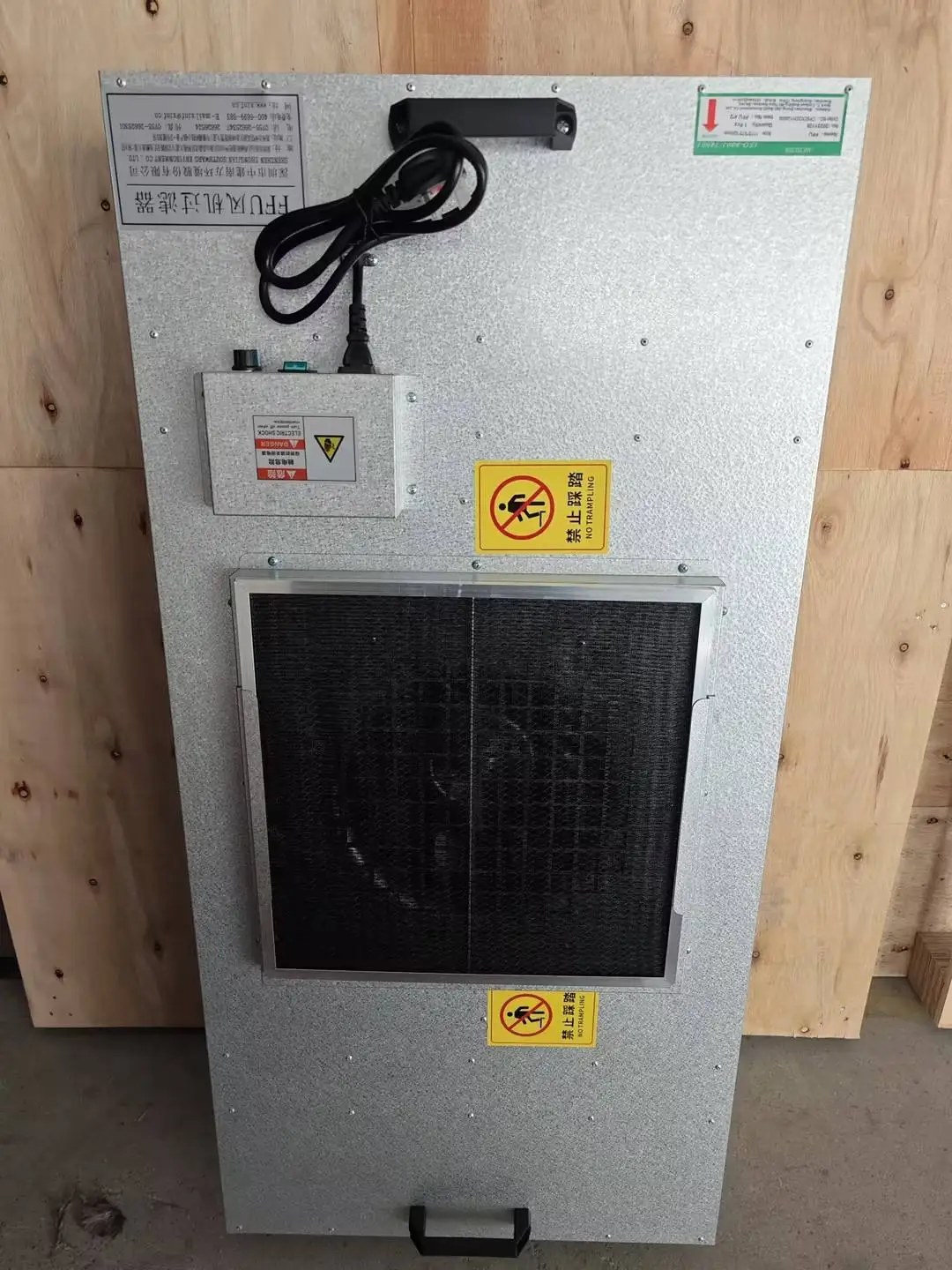 Super Thin 2x2 4x2 16 Inch Hepa Filter Unit Ffu for Sale Clean Room Lab with Control Box Intelligent Control System