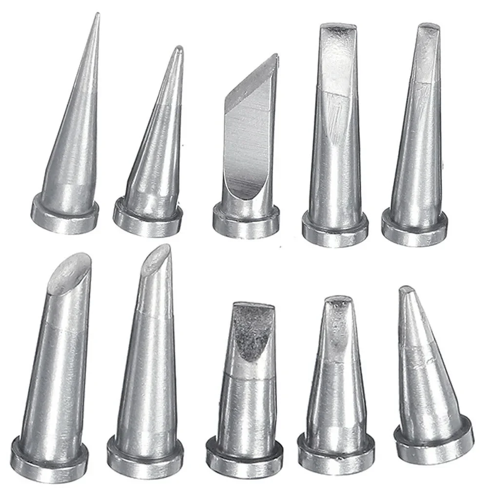 

Heavy Duty Soldering Iron Tip 10 Pieces Spares Part Tips Kit WD1000/WD2000/WSD81/WSF 81D8/WSF 81D5/Ws81 Workstations