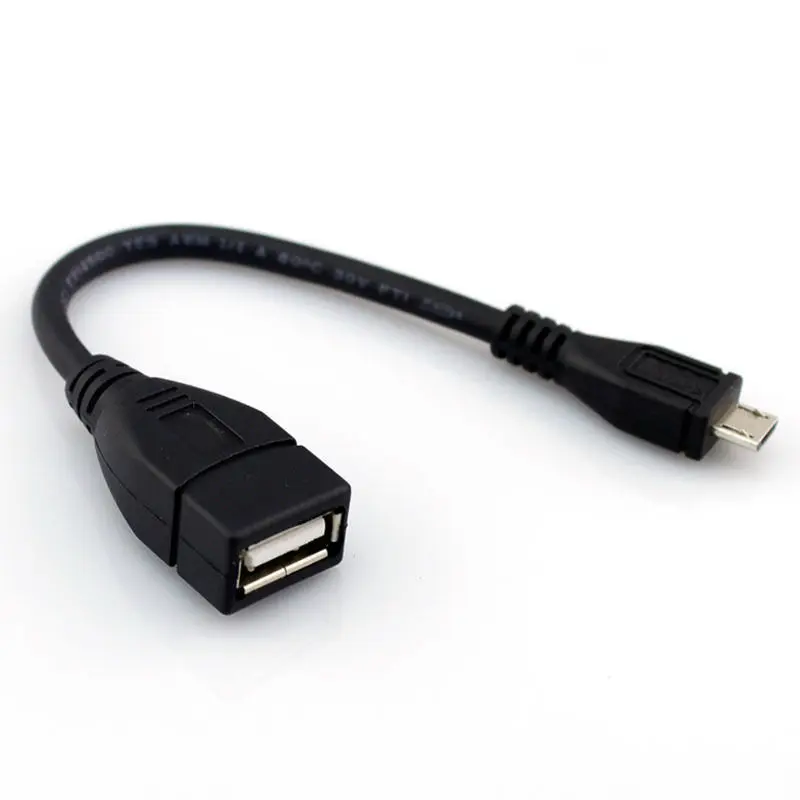 USB 2.0 A fêmea para B macho micro conversor cabo adaptador OTG