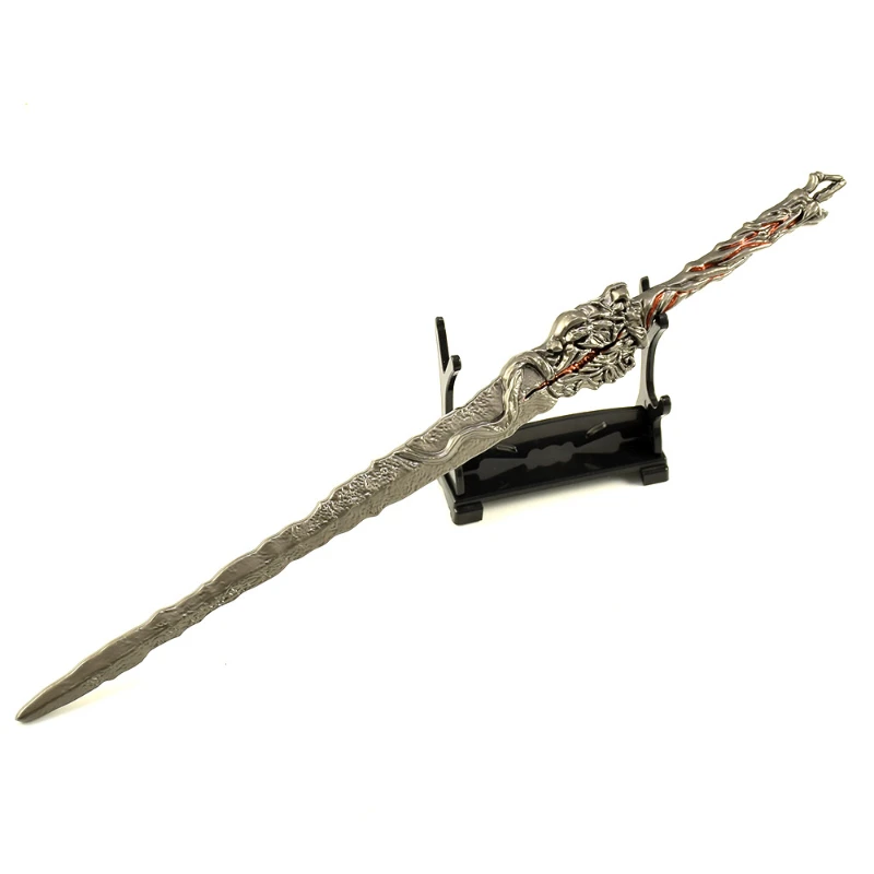 Épée périphérique Da Luo, 30cm/11.81 pouces, monde parfait, modèles entièrement en métal, armes d'arts martiaux, accessoires de Cosplay, ornements, jouets pour garçons