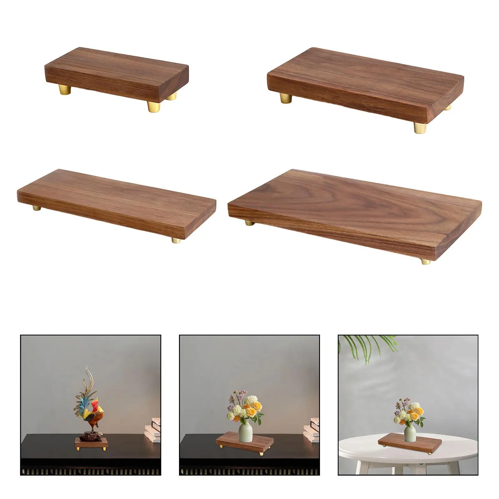 Wood Display Stand Wooden Riser Display Stand Wood Base Multifunctional Statue Display Ornament Display Stand for Flower Shop