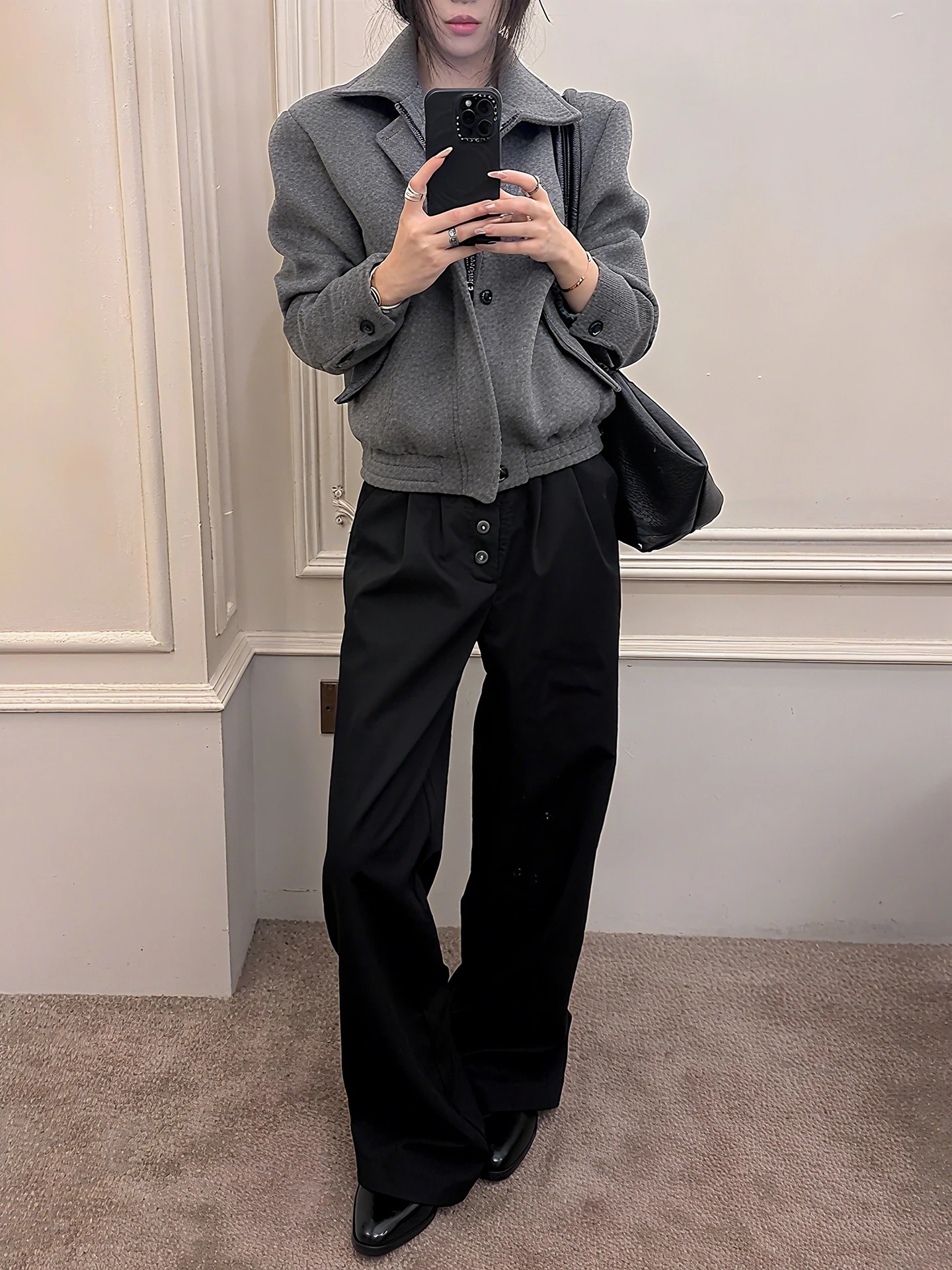 

Мужские повседневные брюки American Sle Cleanfit Bla: осенне-зимние прямые брюки с плиссировкой, широкие брюки А-силуэта, длинные брюки