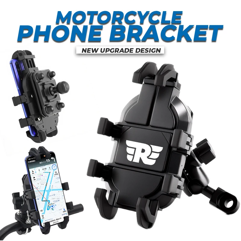 

Phone Holder 360° Rotatable Riding Motorcycle Stand Bracket Non-slip For Royal Enfield Meteor 350 Meteor350 Himalayan Royal