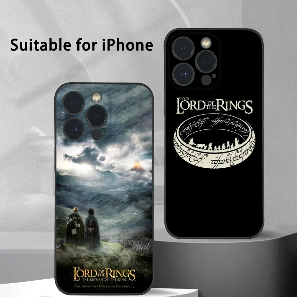 

T-The L-Lord-ds of the R-Rings Phone Case For iPhone 16 15 14 13 Pro Max Plus Mini Frosted Soft Shell Funda