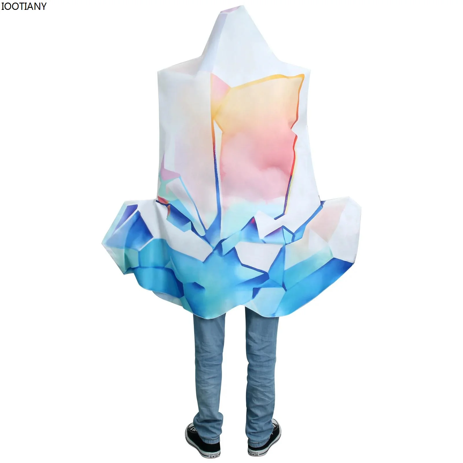 Adult Colored Crystal Cosplay Costume Unisex Spoof The Whole Living Crystal Doll Costumes Halloween Carnival Party Game Dress Up image 4
