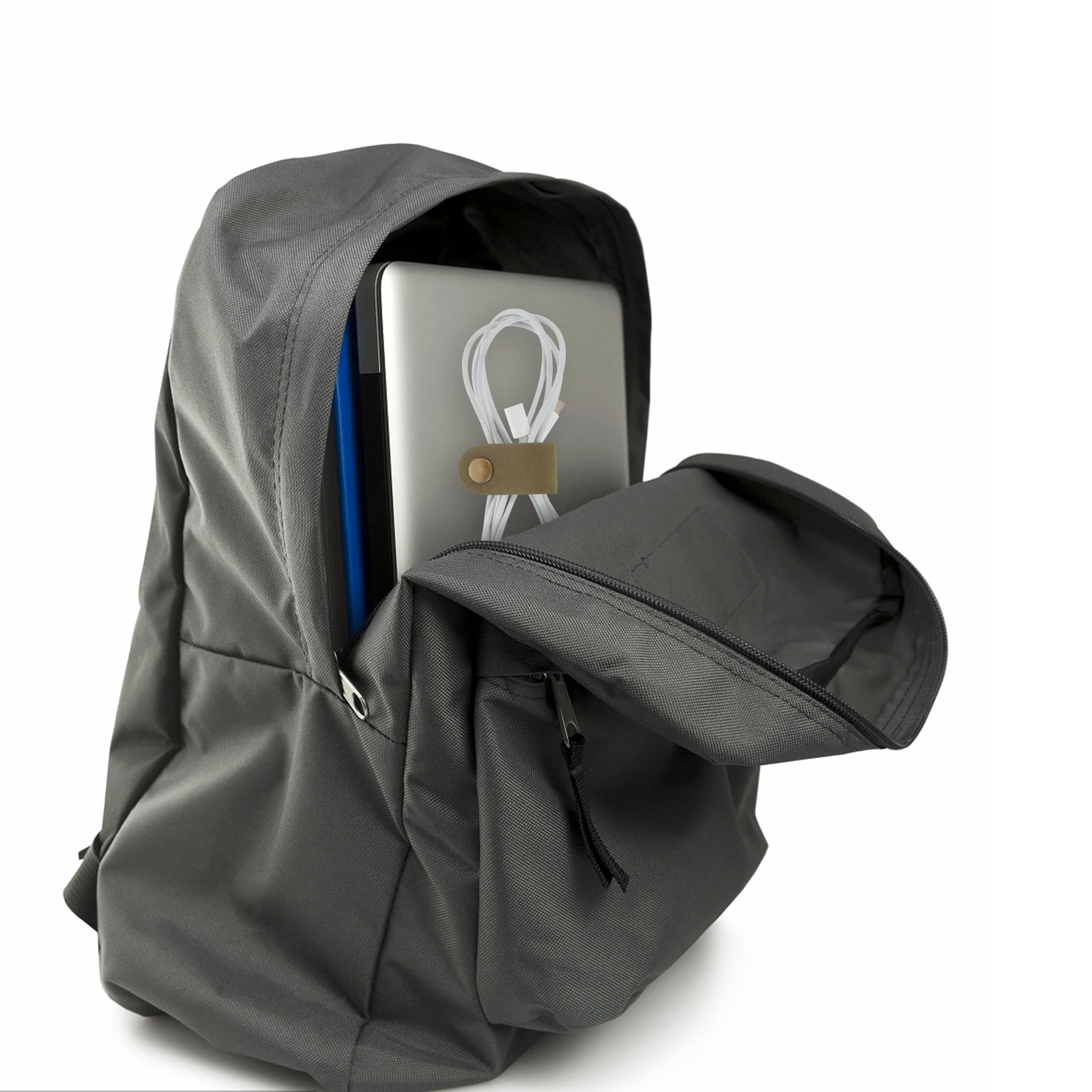 

5Pcs Cord Organizer Cable Wraps Durable Cowhide Strap Cord Fixing for USB Earphone Cable Organizer Wire Straps