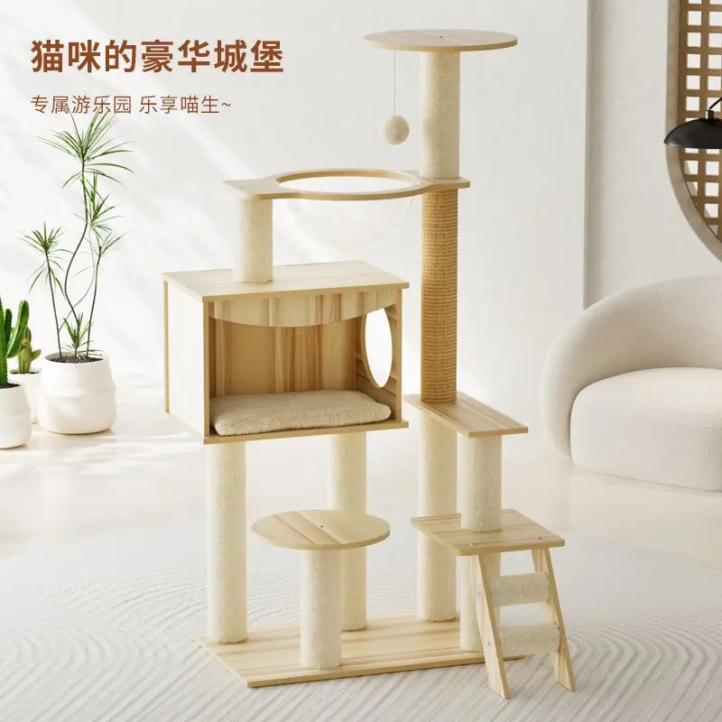 

Подходит для рамы для лазания кошек, большое кошачье гнездо, универсальное кошачье дерево на все сезоны, большая космическая капсульная когтеточка для кошек.