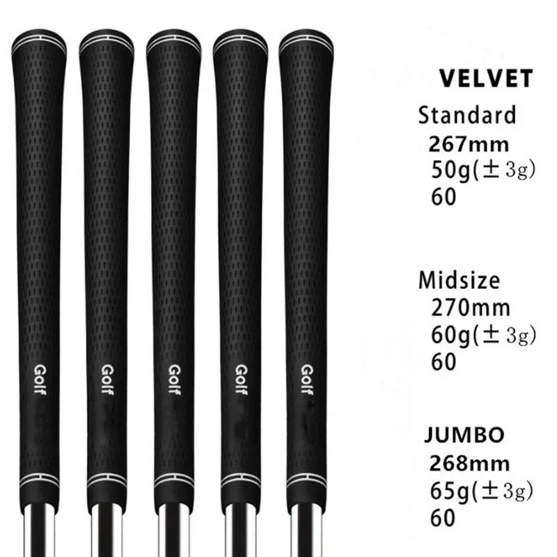 

Golf Club Grips Irons and Woods Universal Handle Undersize/Standard/midsize/jumbo Wear-resistant Non-slip Various Sizes