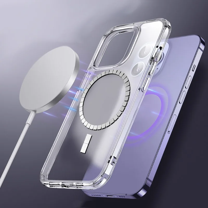 Adhesive Magnet Metal Ring Sticker Strong Magnetic Circle Attachment for Magsafe Magnetic Wireless Charging for iPhone 15 Pro