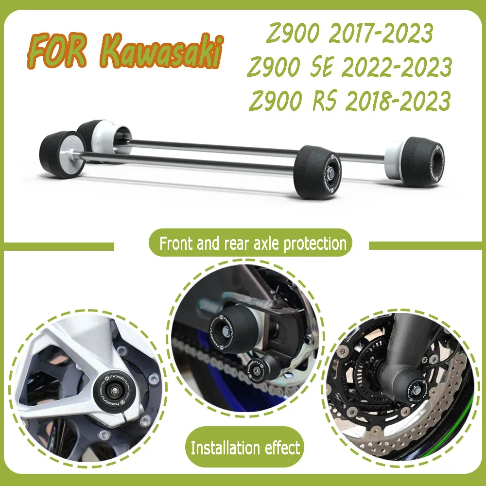 

Front axle collision protection For Kawasaki Z900 Z900 SE Z900RS 2017 2018 2019 2020 2021 2022 2023 motorcycle accessories