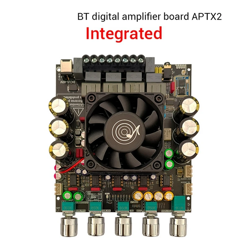 New-ZK-APTX2 TPA3223 2.1 Channel Sound Power Amplifier Board 200W+200W+400W Bluetooth Subwoofer Audio Amp Module