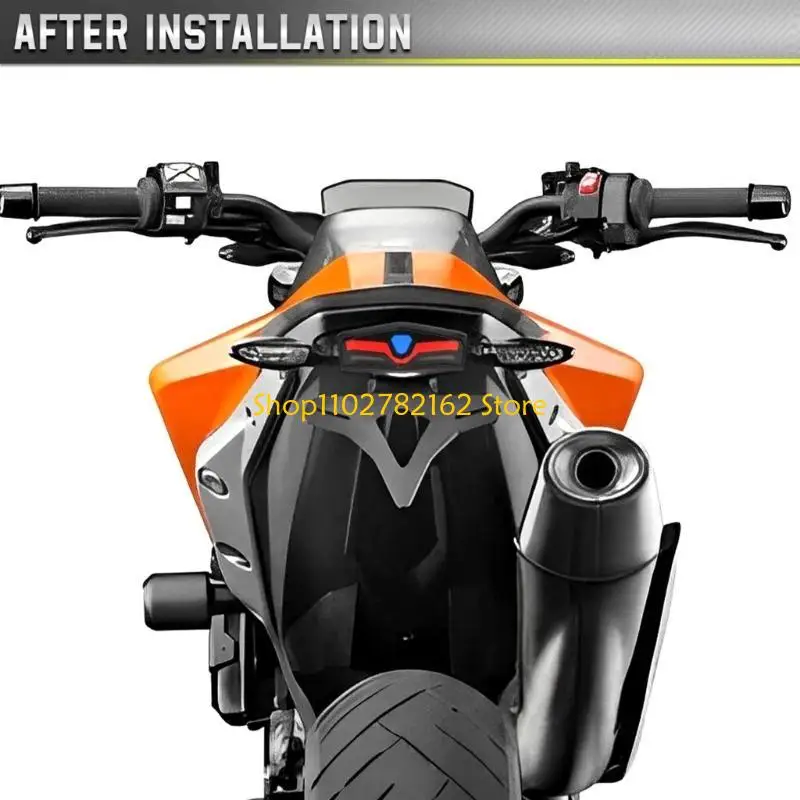 547B Enhances Visibility Motorcycle LED Lighting set with Brake Turn & License Plate Functions Motorcycle Tail Light Assembly