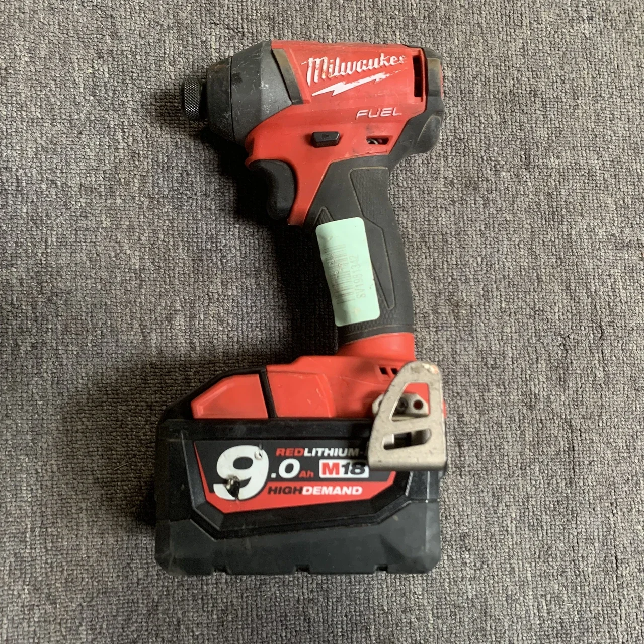 Milwaukee 2753-20 M18 18V Brushless Cordless Hex Impact Driver Includes 9.0AH battery  second-hand