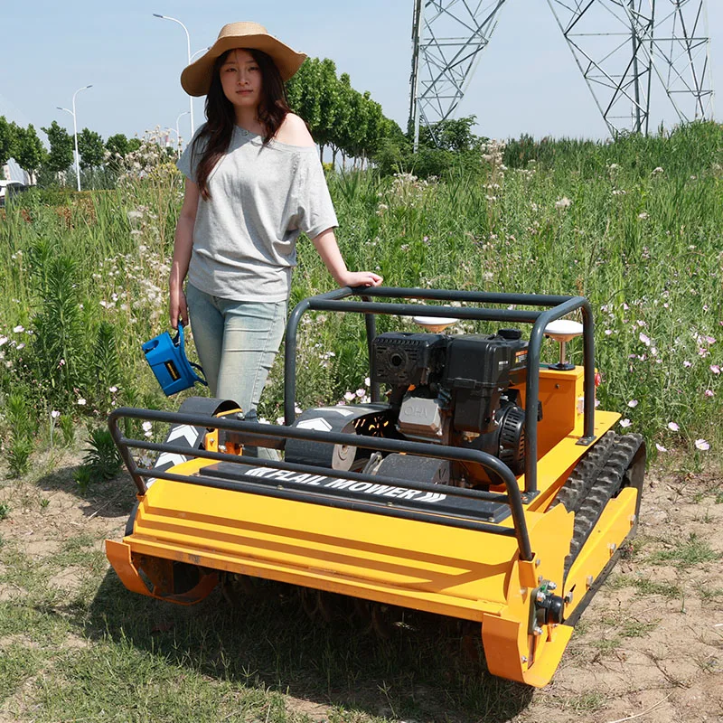 

Customized Commercial Petrol Lawn Mower Fast Cutting Thick Grass Available Durable Hand Push Mower For Villa Farm flail mower