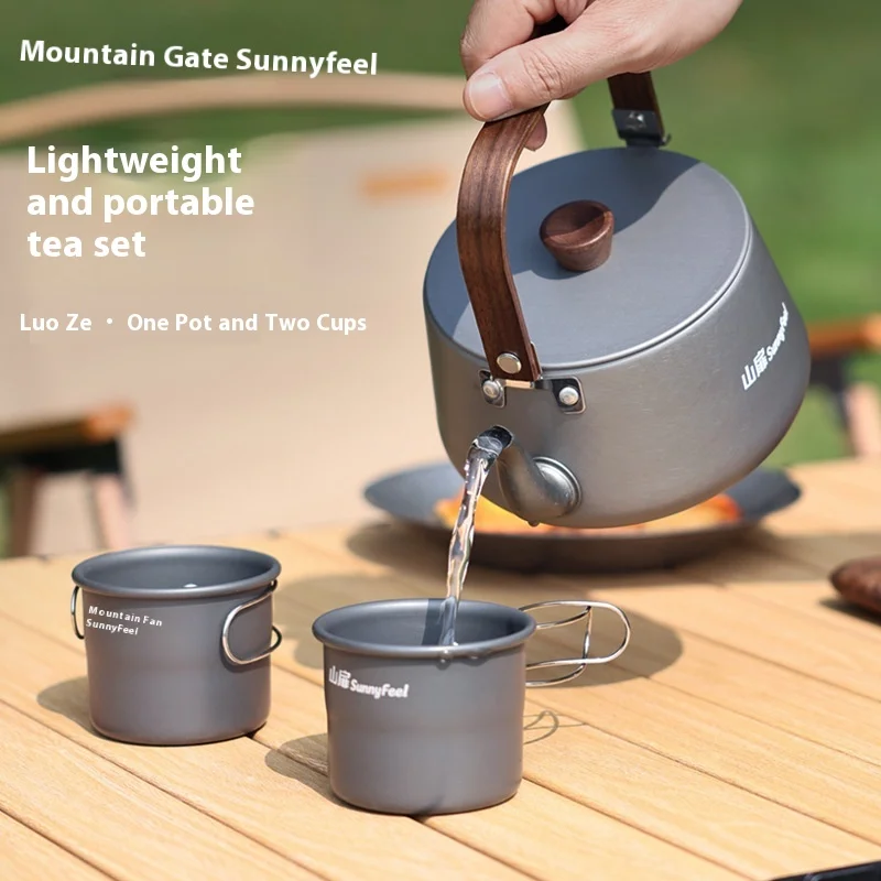 

SunnyFeel Mountain Cooking Supplies Outdoor Pot Set Cooking Utensils Set Travel Portable Camping Camping Boiling Kettle