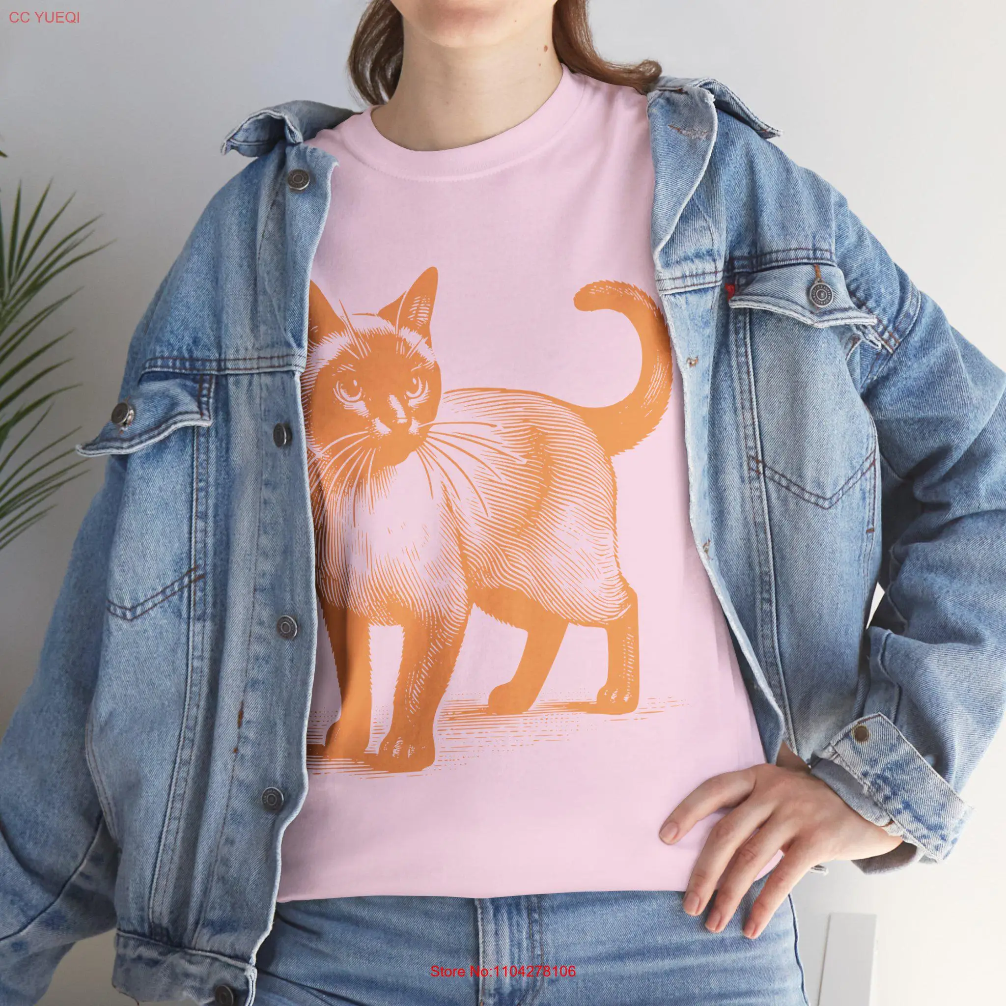 

Siamese Cat T shirt vintage style unisex long or short sleeves