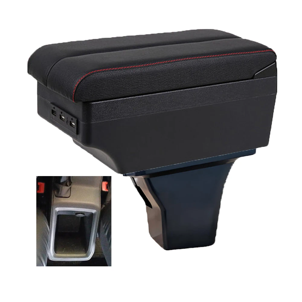 Chevrolet Aveo Armrest Box Elbow Rest Center Console Storage with Phone Charging USB Interface Cup Holder 2023 2024