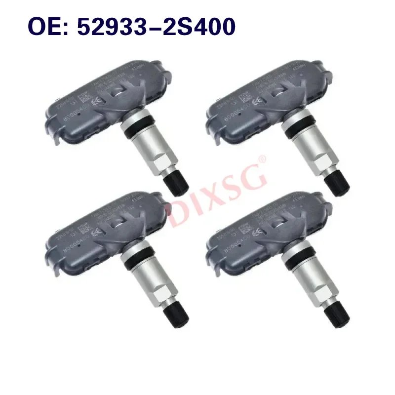 

4 шт. датчиков TPMS 52933-2S400 / 529332S410 для контроля давления в шинах для Hyundai Tucson IX35, KIA Mohave 2014/09-2019/12