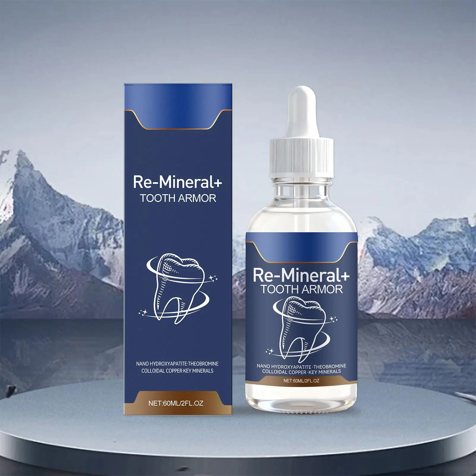 60 ml Zahnreinigungsflüssigkeit entfernt Zahnflecken, Zahnweißung, für Frauen, Zahnfleischpflege, Kariesreinigung, Gesundheitslinderung, Reparatur – Detail 3