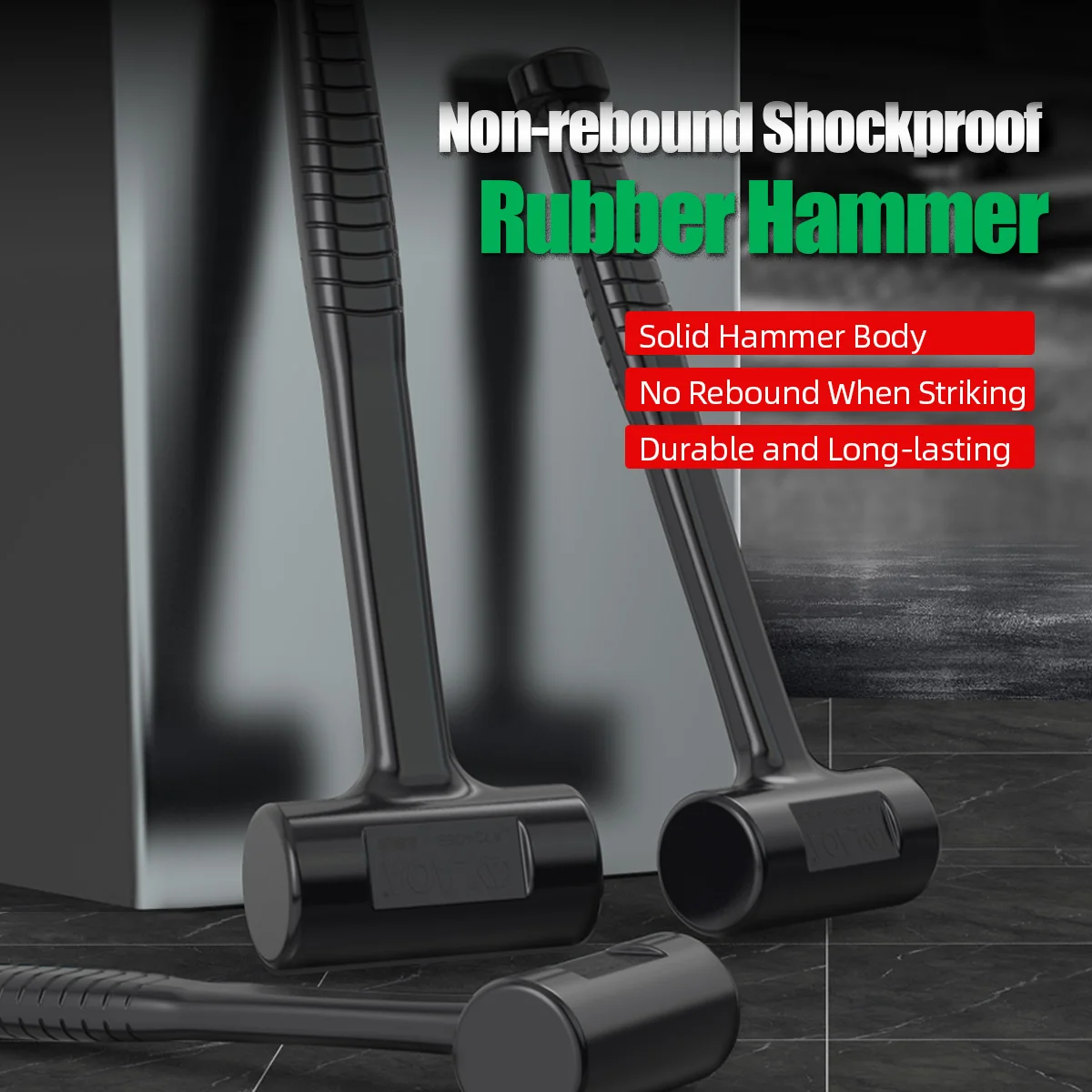 LAOA Dead Blow Hammer Professional Installation Tool 1LB 1.5LB 2.5LB 3.5LB Choice for Precision Stone Woodworking