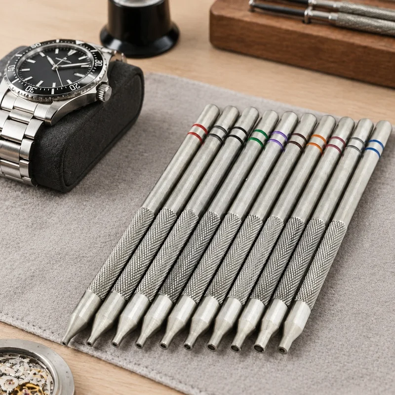 Professional Watch Repair Tool Kit with Stainless Steel Precision Remover and Installer for Hour, Minute, and Second Hands