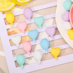 10Pcs Mini - colour Balloon Resin DIY Barrette Handwork Mobile Phone Case Decoration Cream Glue Flat Back Patch Materials