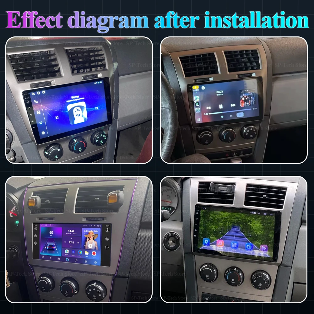 Car Radio Carplay For Dodge Avenger Js 2007-2010 For Dodge Nitro 2006-2011 Navigation Gps Android 16 Auto Multimedia Player 5g