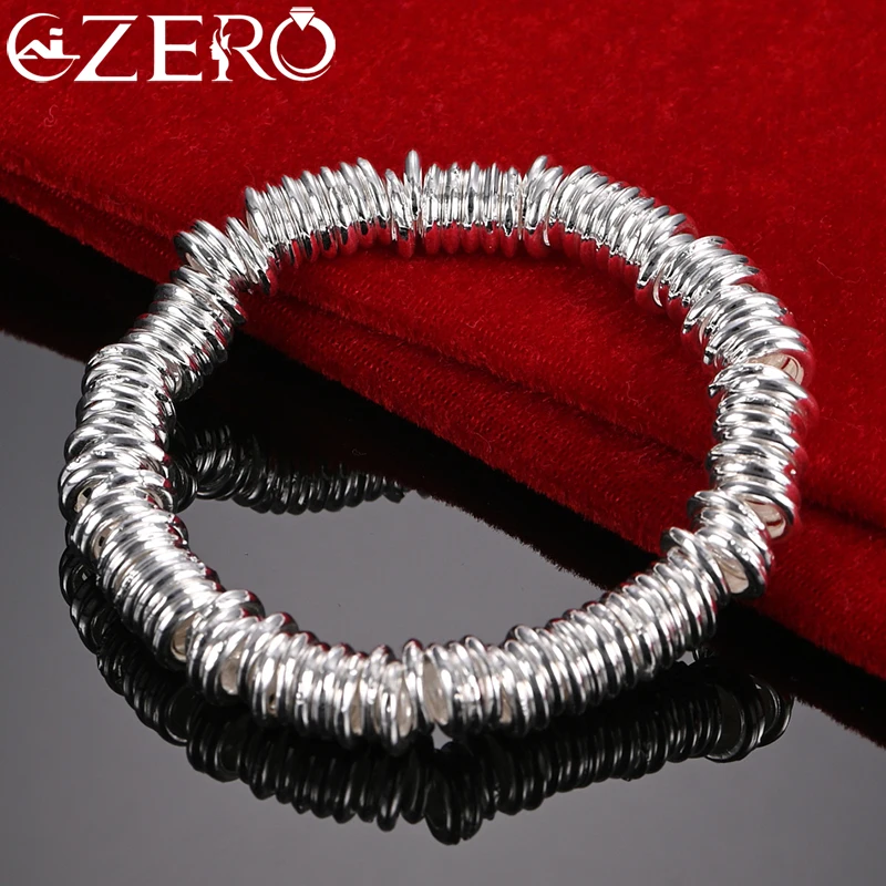 

ALIZERO 925 Sterling Silver Many Circle Bracelet Chain For Woman Wedding Engagement Party Fashion Charms Jewelry Wholesale