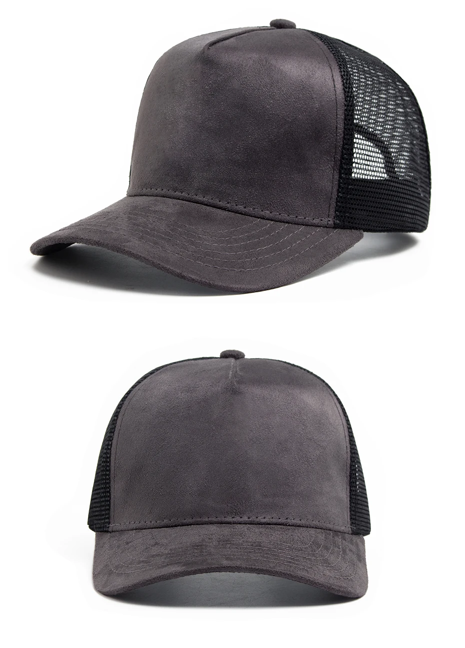 Neue Sommer Wildleder Trucker Hut Männer Mesh Baseball Cap Für Visier Sonne Mode Lässig Frauen Snapback Hip Hop Caps Unisex Einstellbar – Detail 10