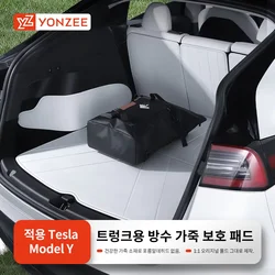 YZ High Quality Leather Trunk Mat For Tesla Model Y  Custom Full Cover Mats Water Proof Protection Car Accessories 2017-2025