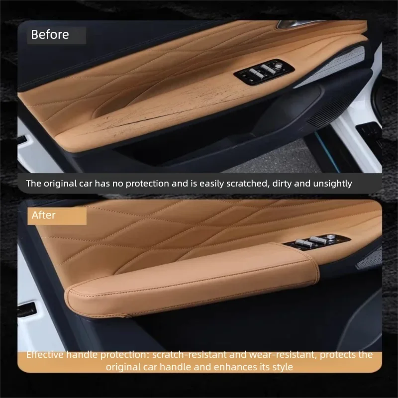 

Защитные накладки на дверные ручки для Geely Starship 7 EM-i, защитные накладки для салона оригинального цвета