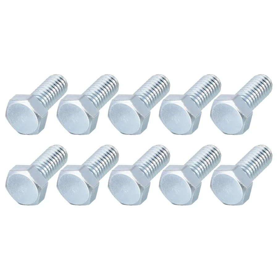 

Hex Bolts 5 1624x3 4" 12Pcs Carbon Steel Zi Plated Fully Threaded UNF Fine Thread Hex Screw Bolt for Furniture Repair Silver