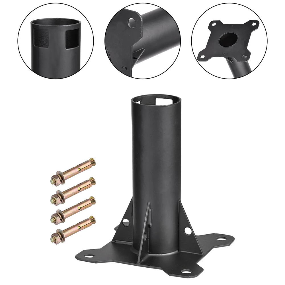 

Heavy Duty Installation Alloy Sleeve Base Quick Installation Bracket Safety-Centric Ground Mount Heavy Duty Satellite Mount Kit