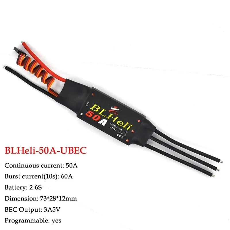 BLHeli-Contrôleur de vitesse électronique sans balais, ESC, 12A, 20A, 30A, 40A, 50A, 60A, 80A, UBEC, Convient pour les partenaires, aile, bricolage, FPV, importateur, avion RC