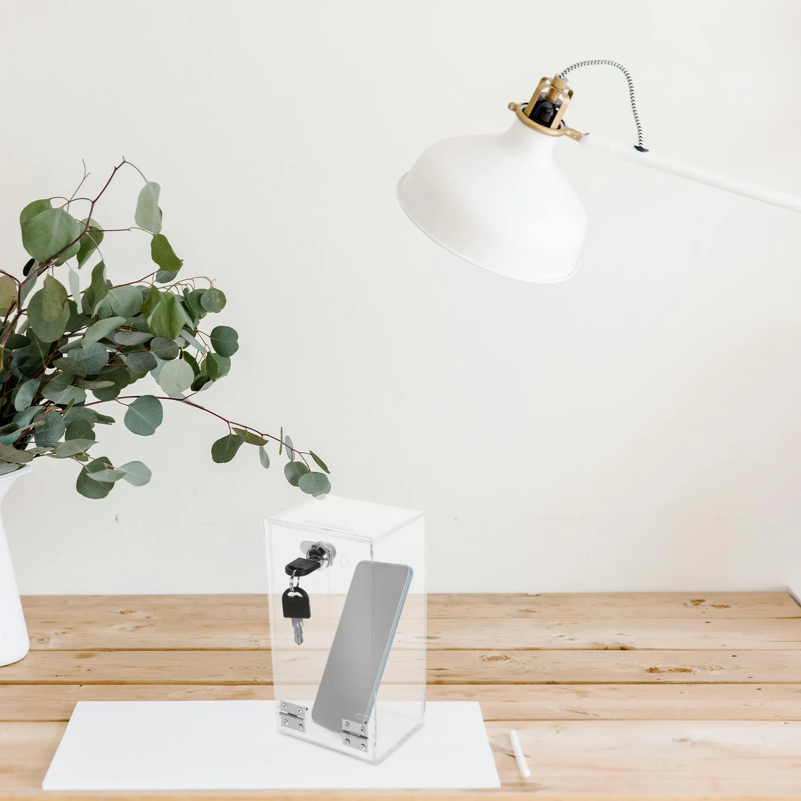 

Clear Cellphone Locker Box with Lock for Classroom and Office Use Cell Phone Locker Box Cell Phone Organizers